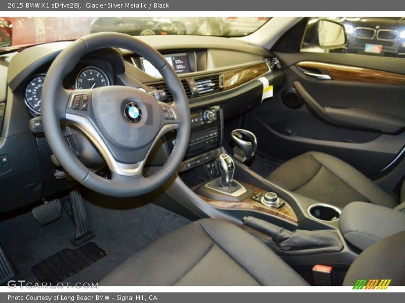 Glacier Silver Metallic / Black 2015 BMW X1 sDrive28i
