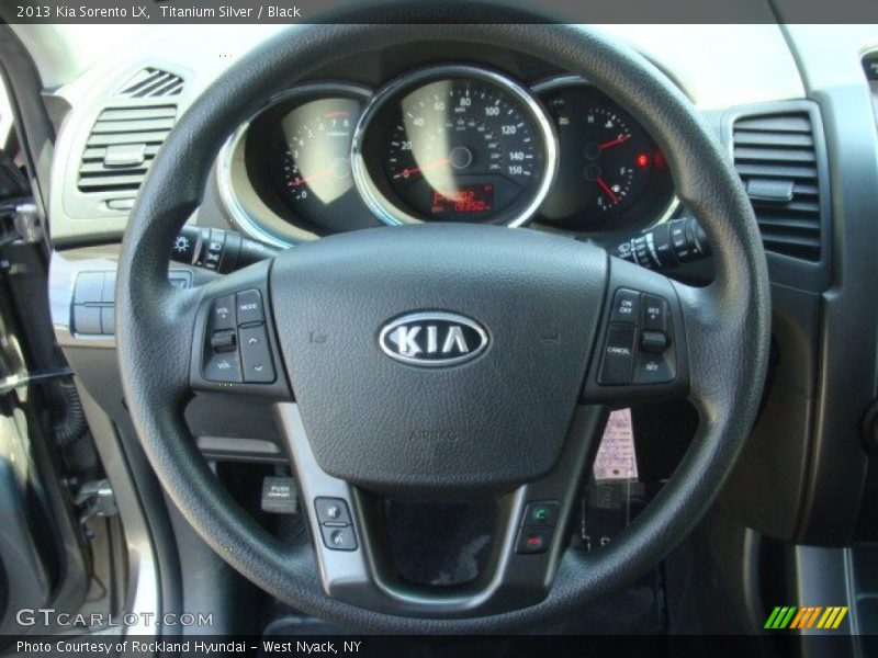 Titanium Silver / Black 2013 Kia Sorento LX
