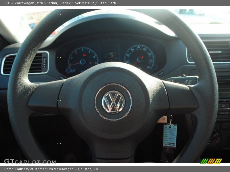 Reflex Silver Metallic / Titan Black 2014 Volkswagen Jetta S Sedan