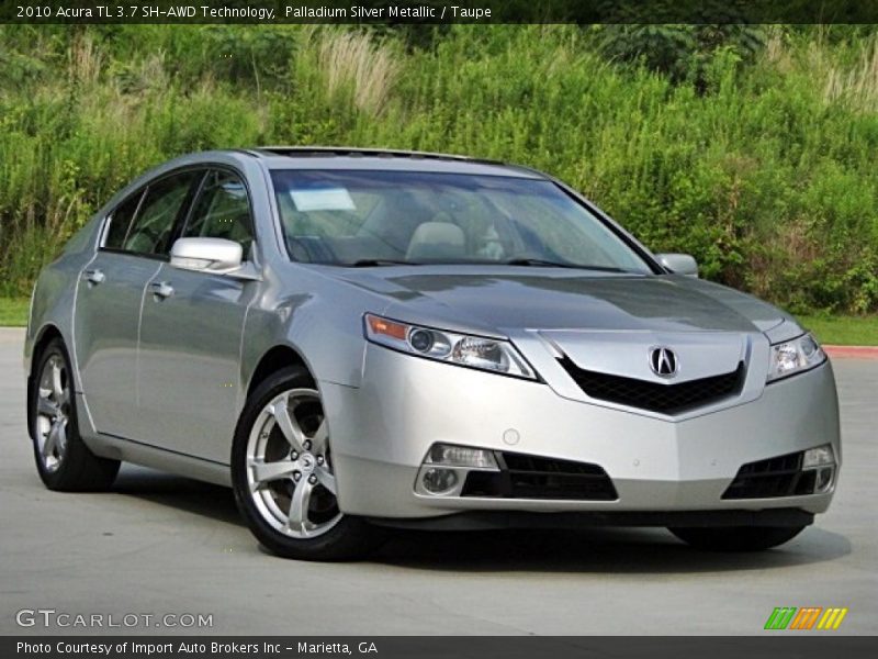 Palladium Silver Metallic / Taupe 2010 Acura TL 3.7 SH-AWD Technology