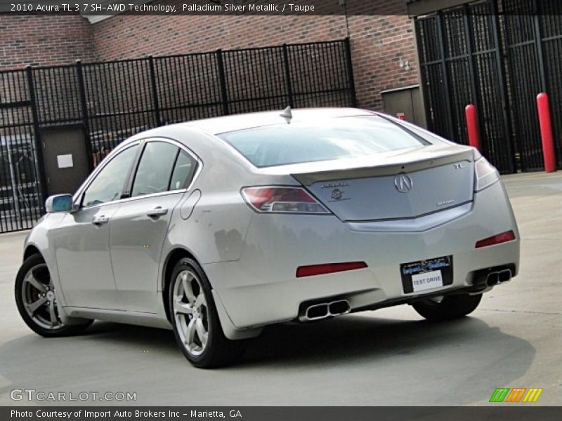 Palladium Silver Metallic / Taupe 2010 Acura TL 3.7 SH-AWD Technology