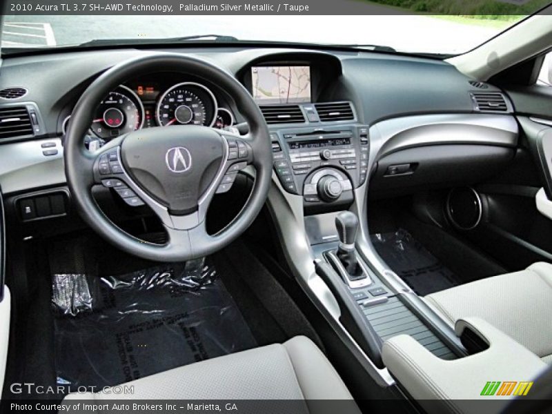 Palladium Silver Metallic / Taupe 2010 Acura TL 3.7 SH-AWD Technology