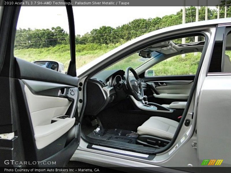 Palladium Silver Metallic / Taupe 2010 Acura TL 3.7 SH-AWD Technology