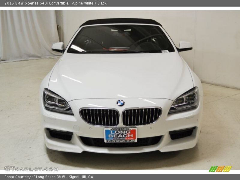 Alpine White / Black 2015 BMW 6 Series 640i Convertible