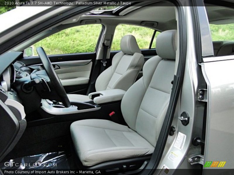 Palladium Silver Metallic / Taupe 2010 Acura TL 3.7 SH-AWD Technology