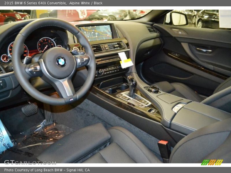 2015 6 Series 640i Convertible Black Interior