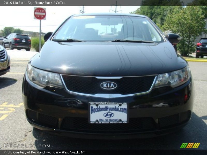 Ebony Black / Coffee 2010 Kia Forte EX