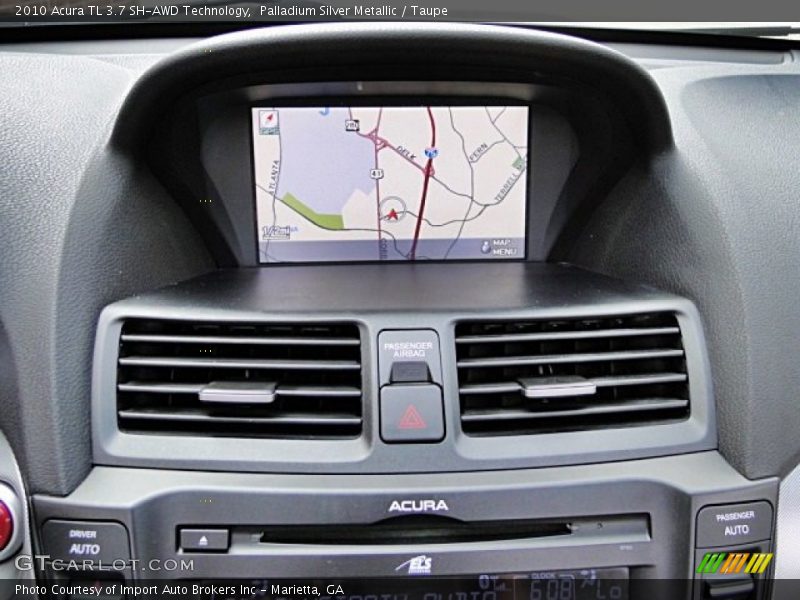 Palladium Silver Metallic / Taupe 2010 Acura TL 3.7 SH-AWD Technology
