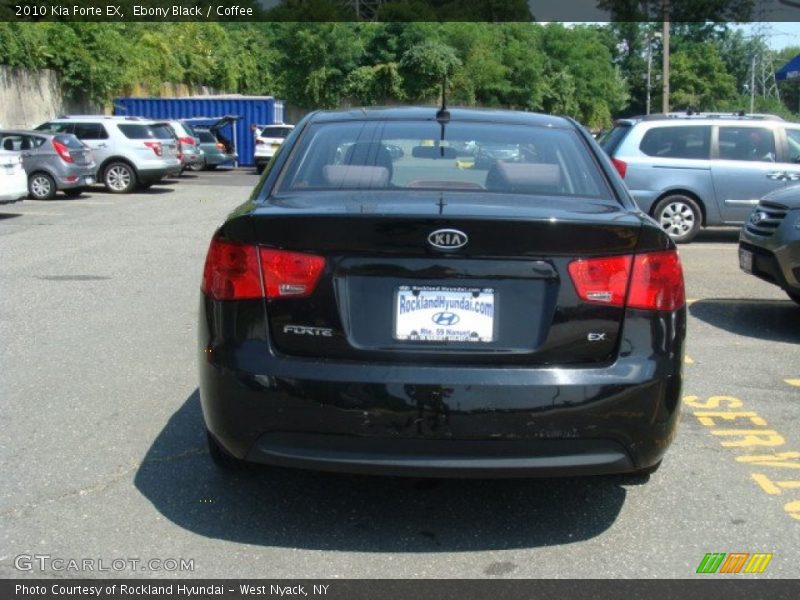 Ebony Black / Coffee 2010 Kia Forte EX