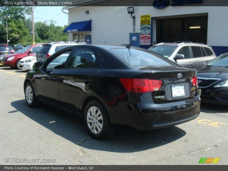 Ebony Black / Coffee 2010 Kia Forte EX