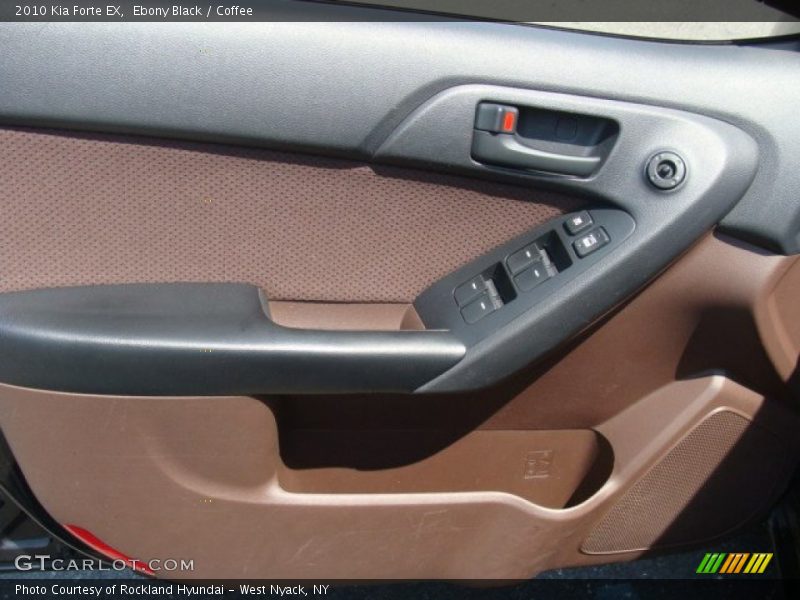 Ebony Black / Coffee 2010 Kia Forte EX