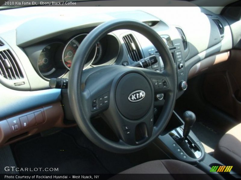 Ebony Black / Coffee 2010 Kia Forte EX
