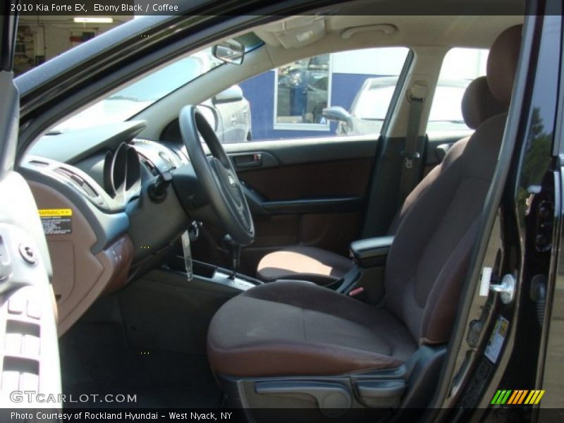 Ebony Black / Coffee 2010 Kia Forte EX