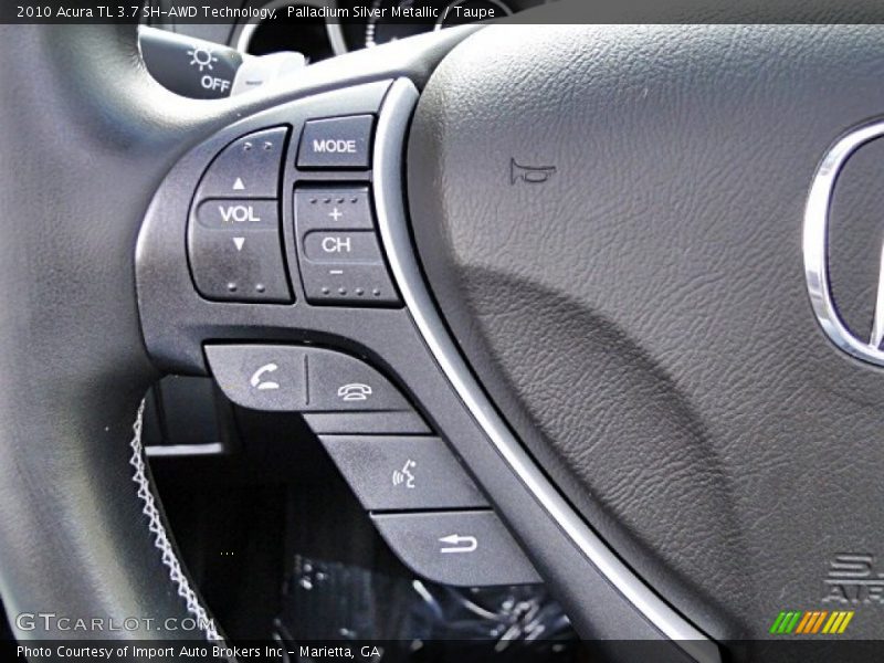 Palladium Silver Metallic / Taupe 2010 Acura TL 3.7 SH-AWD Technology