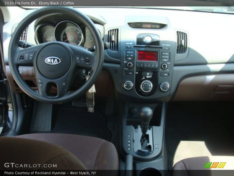 Ebony Black / Coffee 2010 Kia Forte EX