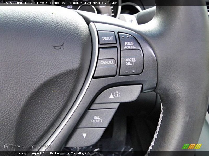 Palladium Silver Metallic / Taupe 2010 Acura TL 3.7 SH-AWD Technology