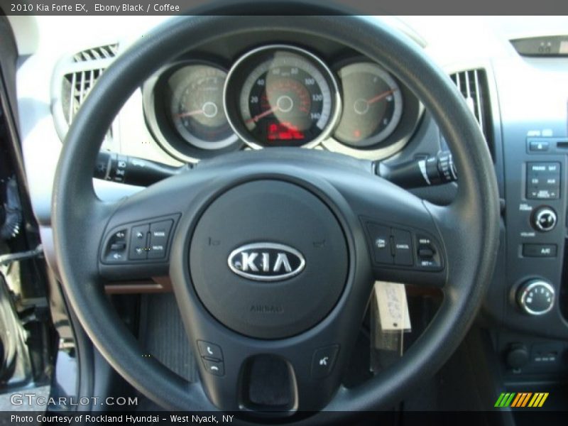 Ebony Black / Coffee 2010 Kia Forte EX