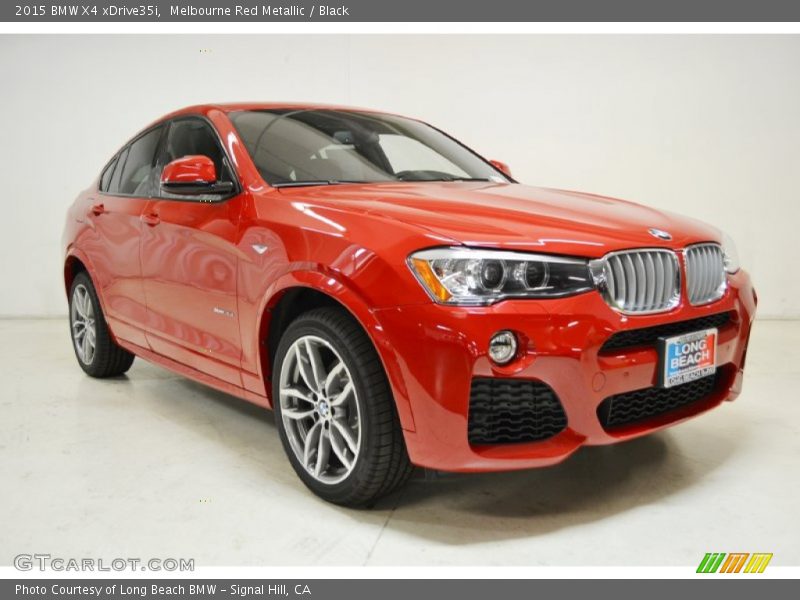 Melbourne Red Metallic / Black 2015 BMW X4 xDrive35i