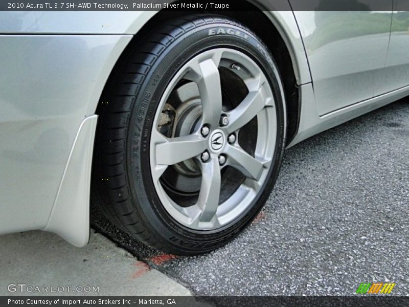 Palladium Silver Metallic / Taupe 2010 Acura TL 3.7 SH-AWD Technology