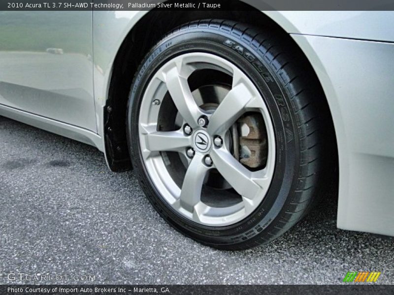 Palladium Silver Metallic / Taupe 2010 Acura TL 3.7 SH-AWD Technology