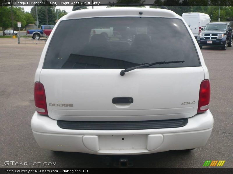 Bright White / Mist Gray 2000 Dodge Durango SLT 4x4