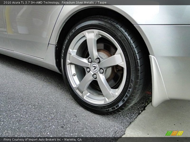 Palladium Silver Metallic / Taupe 2010 Acura TL 3.7 SH-AWD Technology