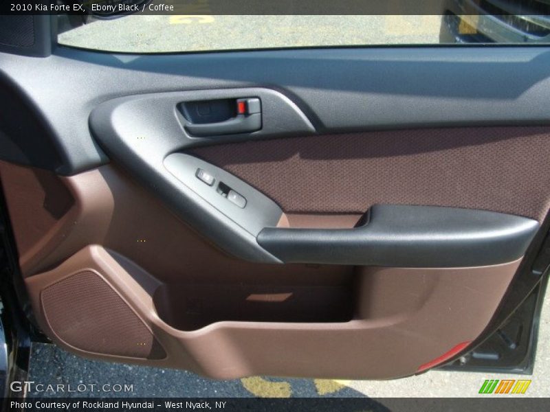 Ebony Black / Coffee 2010 Kia Forte EX