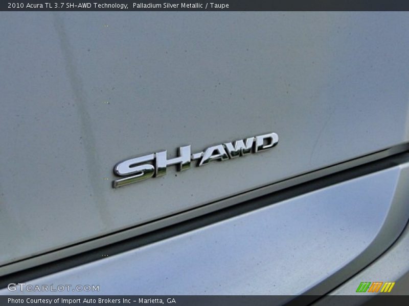 Palladium Silver Metallic / Taupe 2010 Acura TL 3.7 SH-AWD Technology