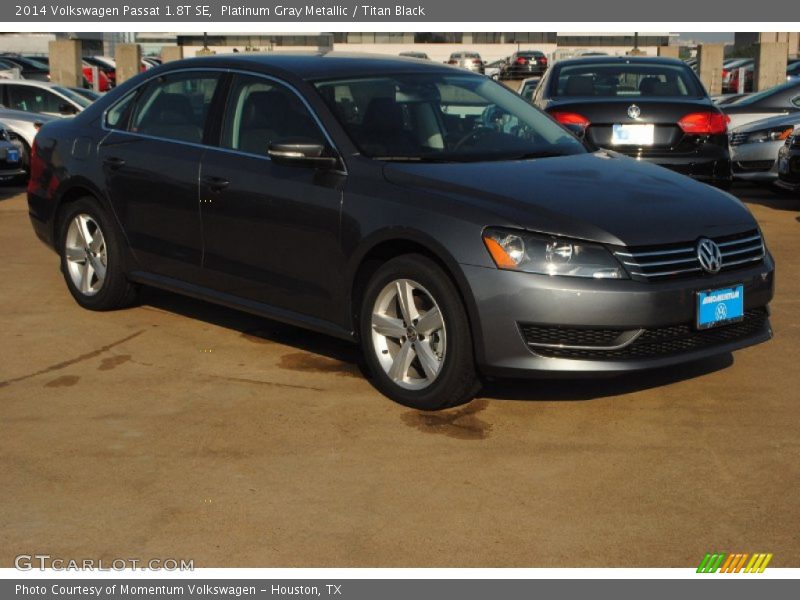 Platinum Gray Metallic / Titan Black 2014 Volkswagen Passat 1.8T SE