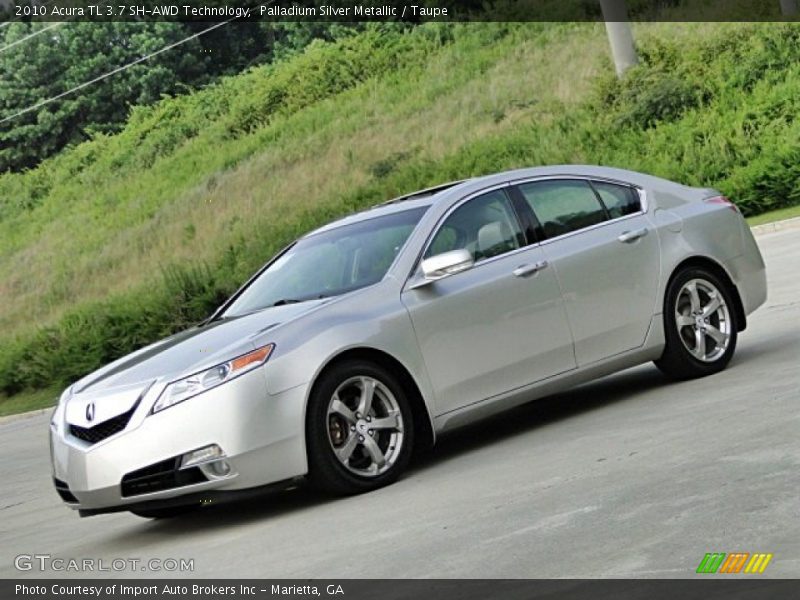 Palladium Silver Metallic / Taupe 2010 Acura TL 3.7 SH-AWD Technology