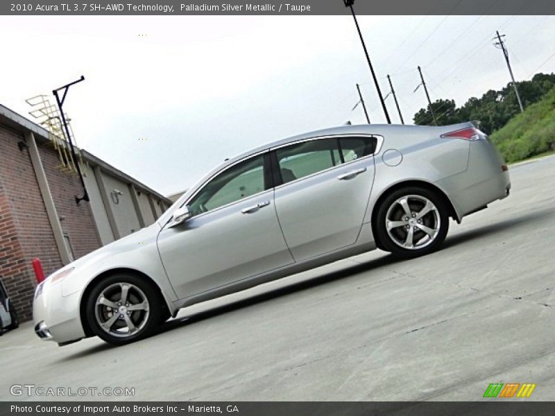 Palladium Silver Metallic / Taupe 2010 Acura TL 3.7 SH-AWD Technology
