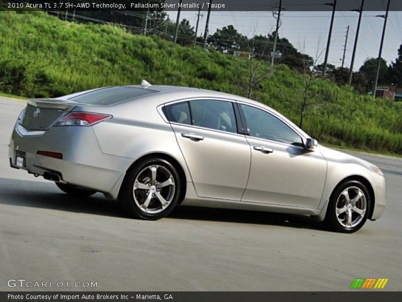 Palladium Silver Metallic / Taupe 2010 Acura TL 3.7 SH-AWD Technology