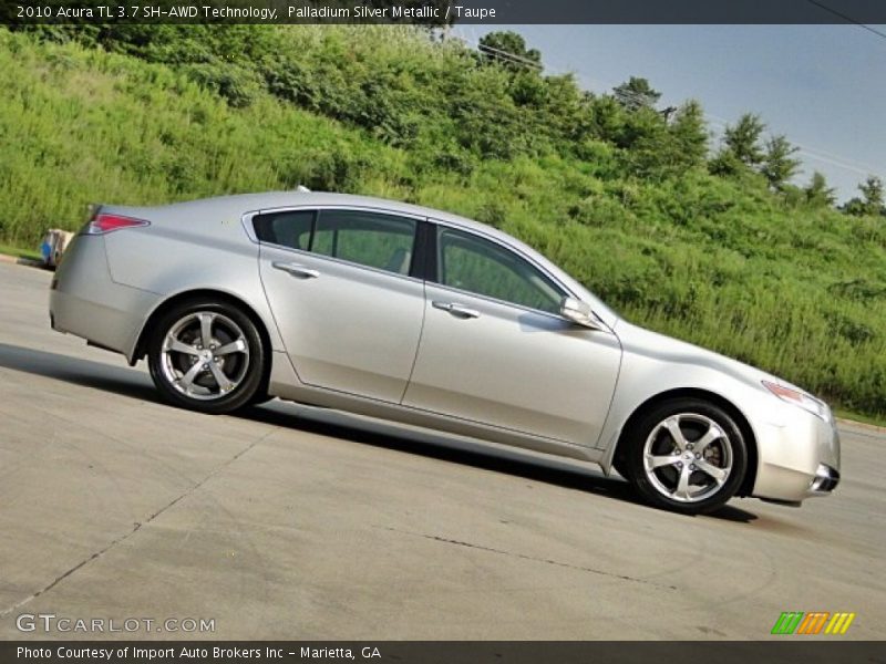 Palladium Silver Metallic / Taupe 2010 Acura TL 3.7 SH-AWD Technology
