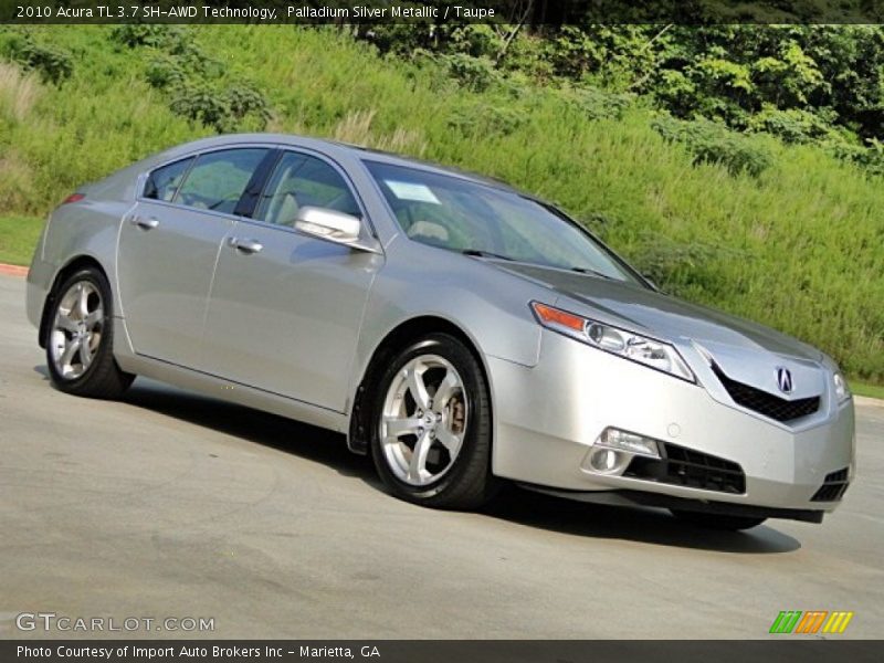 Palladium Silver Metallic / Taupe 2010 Acura TL 3.7 SH-AWD Technology