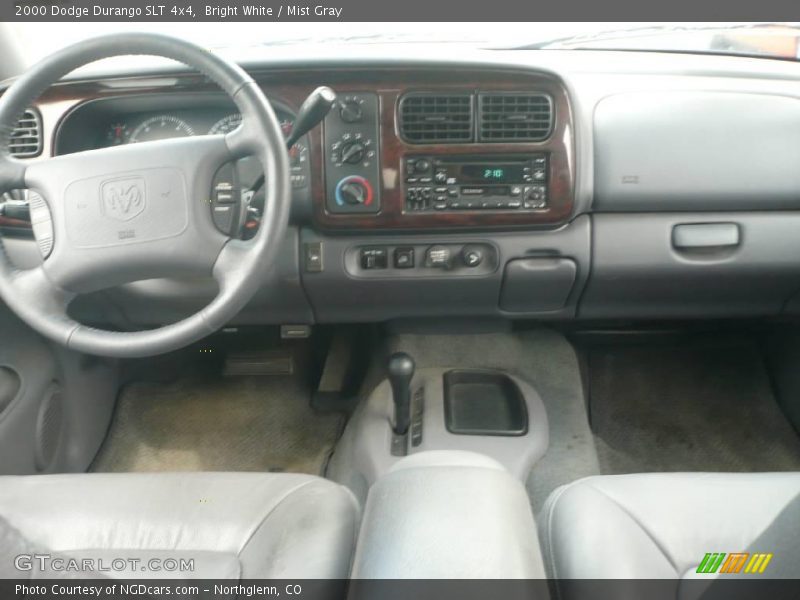 Bright White / Mist Gray 2000 Dodge Durango SLT 4x4