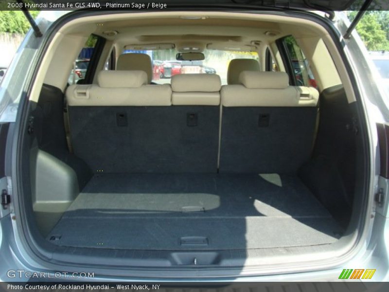 Platinum Sage / Beige 2008 Hyundai Santa Fe GLS 4WD