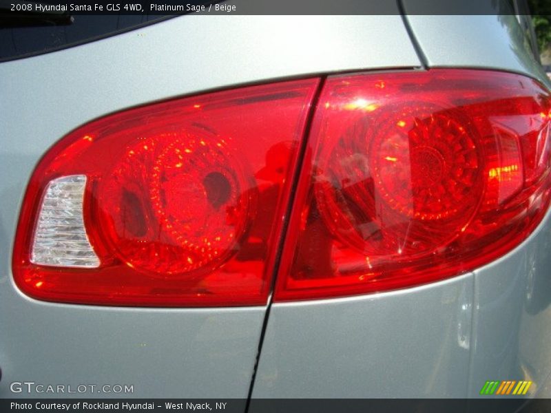 Platinum Sage / Beige 2008 Hyundai Santa Fe GLS 4WD