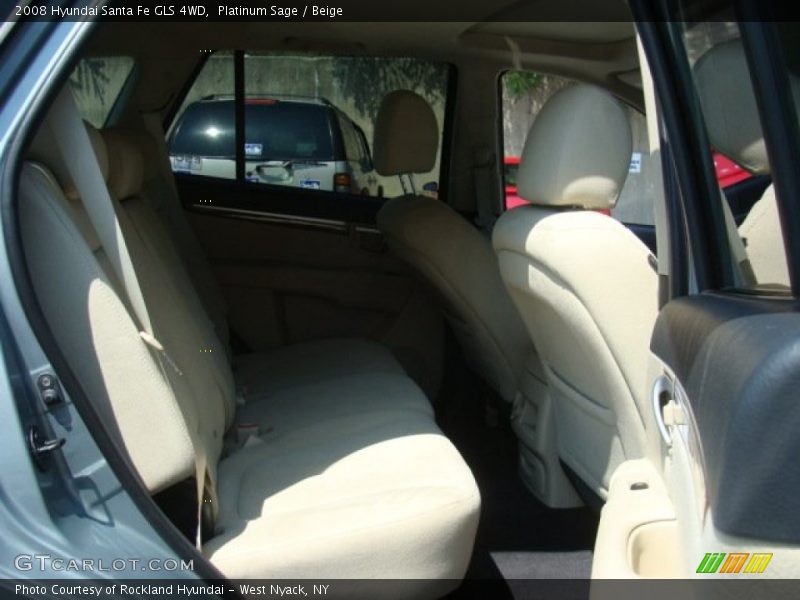 Platinum Sage / Beige 2008 Hyundai Santa Fe GLS 4WD