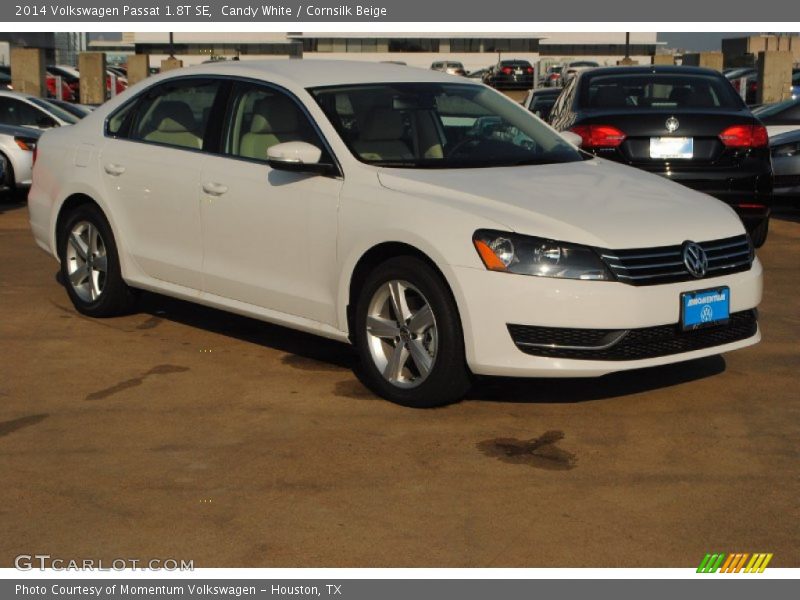 Candy White / Cornsilk Beige 2014 Volkswagen Passat 1.8T SE