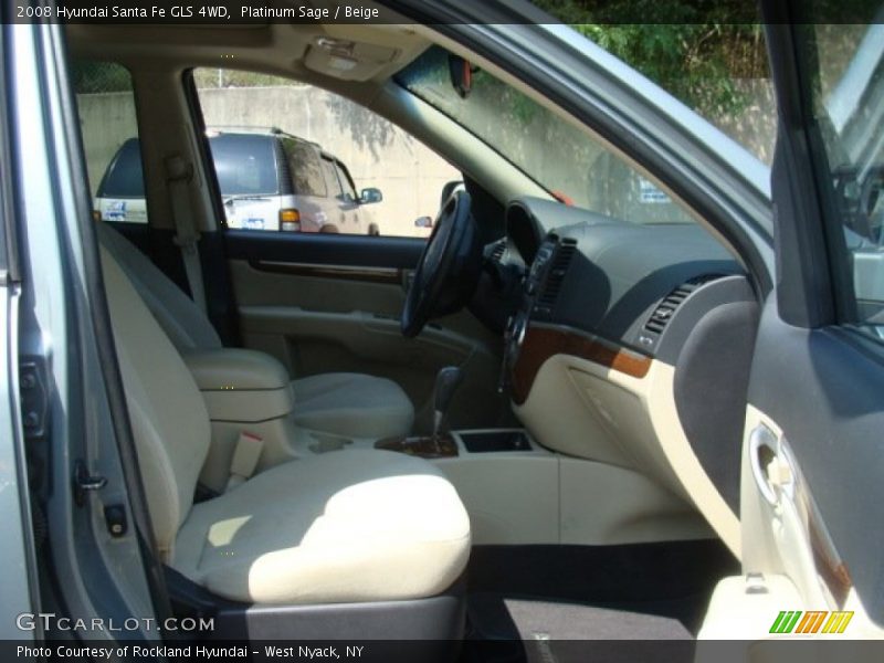 Platinum Sage / Beige 2008 Hyundai Santa Fe GLS 4WD