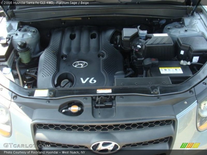 Platinum Sage / Beige 2008 Hyundai Santa Fe GLS 4WD