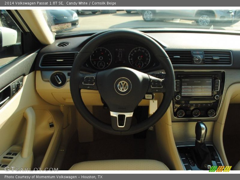 Candy White / Cornsilk Beige 2014 Volkswagen Passat 1.8T SE