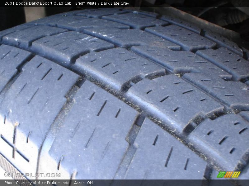 Bright White / Dark Slate Gray 2001 Dodge Dakota Sport Quad Cab