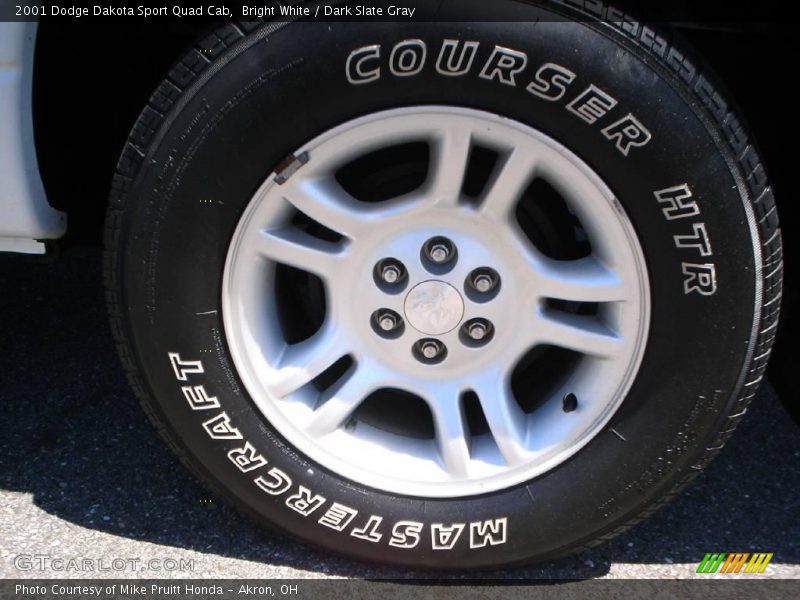 Bright White / Dark Slate Gray 2001 Dodge Dakota Sport Quad Cab