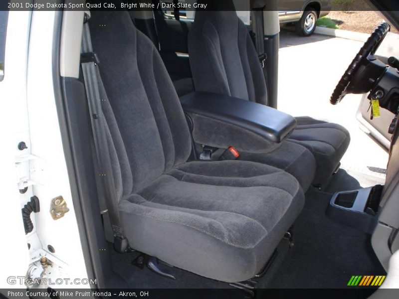 Bright White / Dark Slate Gray 2001 Dodge Dakota Sport Quad Cab