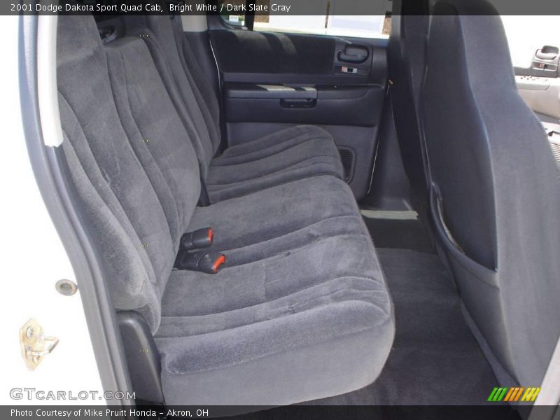 Bright White / Dark Slate Gray 2001 Dodge Dakota Sport Quad Cab
