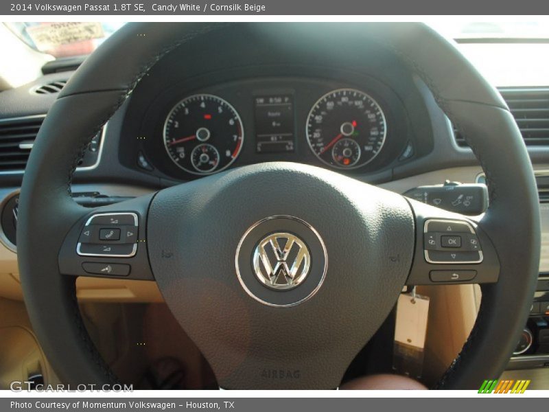 Candy White / Cornsilk Beige 2014 Volkswagen Passat 1.8T SE