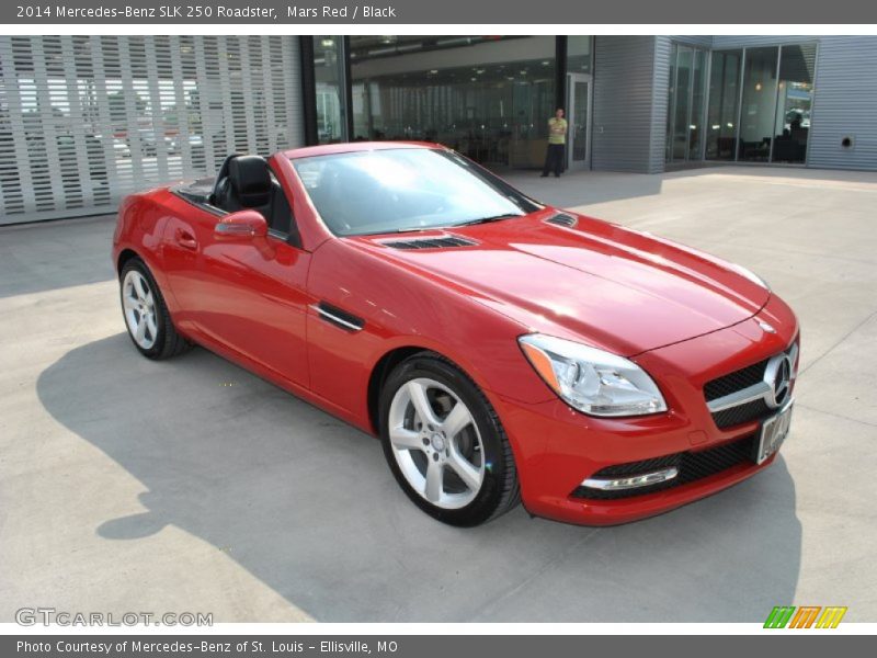 Mars Red / Black 2014 Mercedes-Benz SLK 250 Roadster