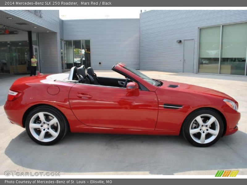 Mars Red / Black 2014 Mercedes-Benz SLK 250 Roadster