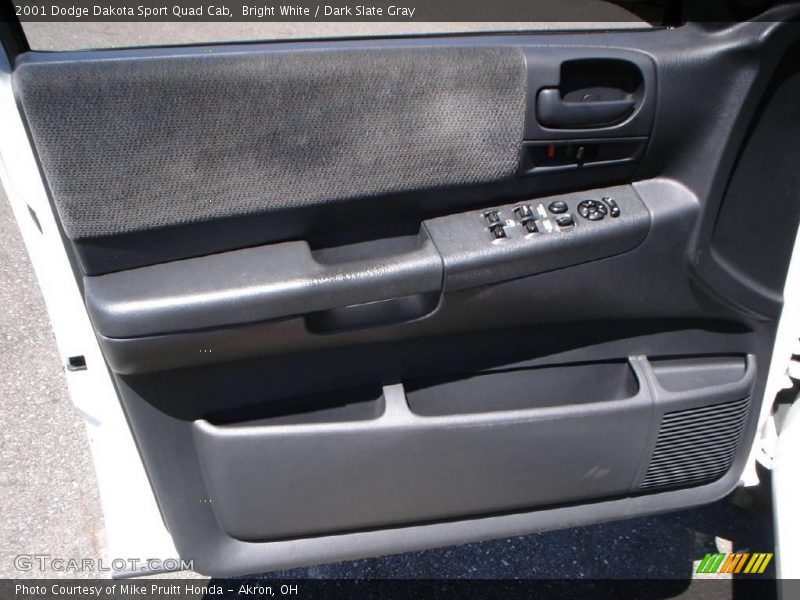 Bright White / Dark Slate Gray 2001 Dodge Dakota Sport Quad Cab